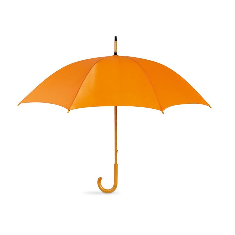 Paraguas con mango de madera